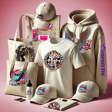DTF printing custom order – Upload your design, select print size, and place your order. High-quality direct-to-film prints on t-shirts, hoodies, caps, and tote bags.
